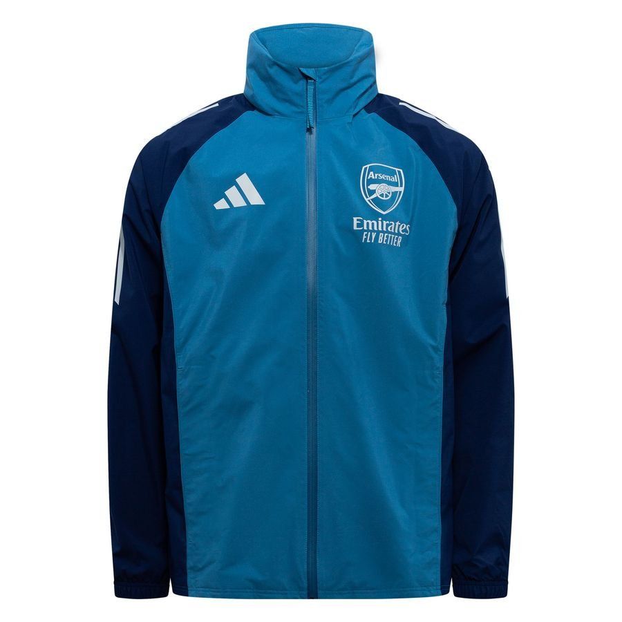 Arsenal Rain Jacket Tiro 25 - Blackened Blue/Night Indigo - Men's-SoccerKits Hub | Buy Soccer Jerseys Online